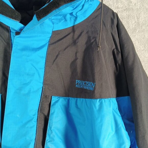 PRECISION MOUNTAINEERING Men Ski Jacket Size MEDIUM Two Tone Full Zip W/ Pockets - Picture 4 of 15